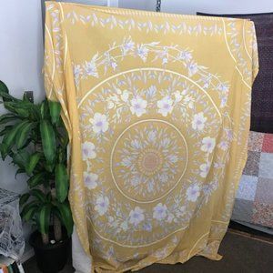 SOLD Yellow Urban Outfitters Floral Tapestry